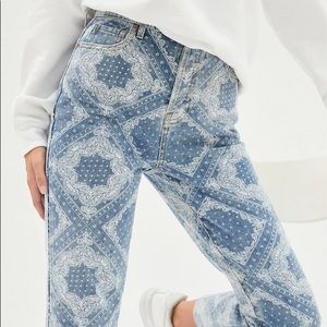 PacSun bandana print jeans